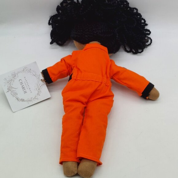 HarperIman Charlie Astronaut Plush Doll 14" Orange Outfit African American - Picture 2 of 7